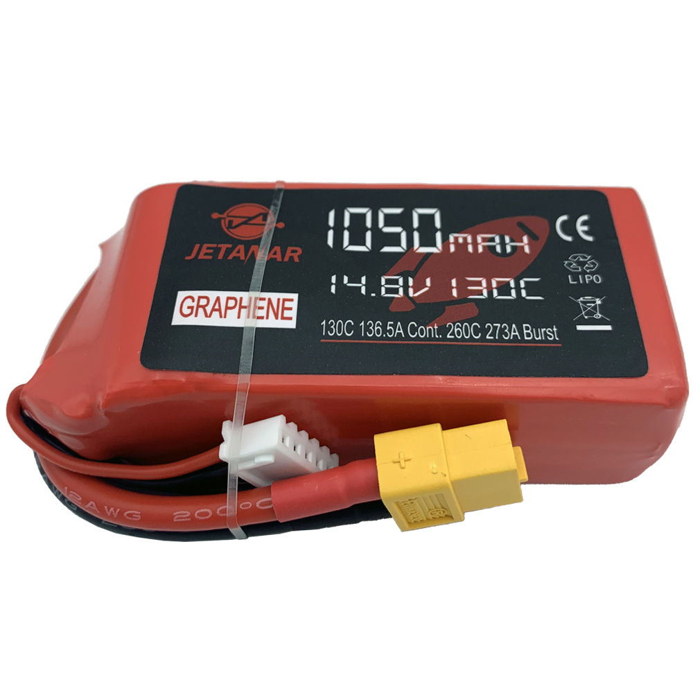 14.8V 1050mAh 100C Graphene Li-PO FPV Drone Battery