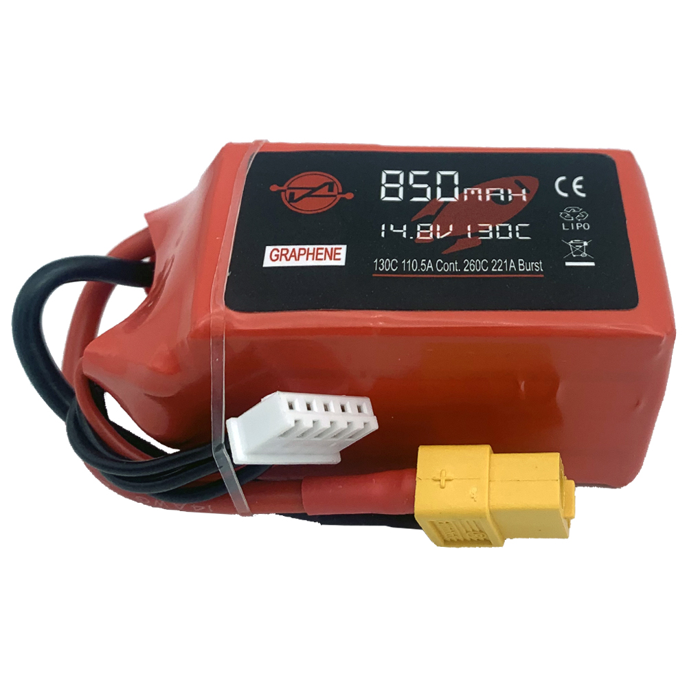 14.8V 850mAh 130C Graphene Li-PO FPV Drone Battery