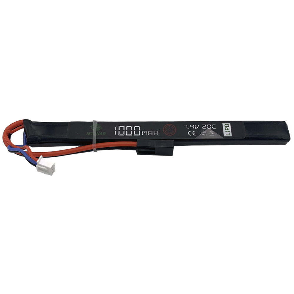 Li-Po 7.4V 1000mAh 20C Airsoft gun battery-S