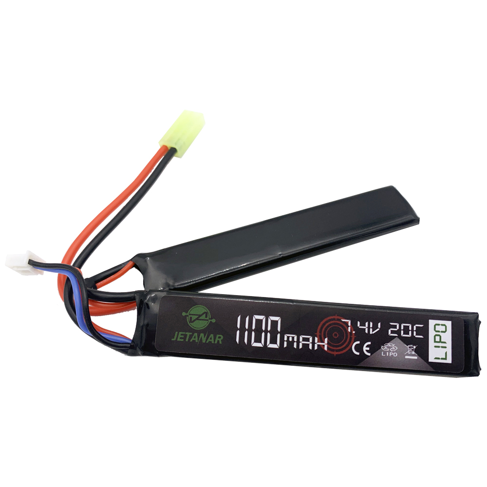 Li-Po 7.4V 1100mAh 20C Airsoft gun battery