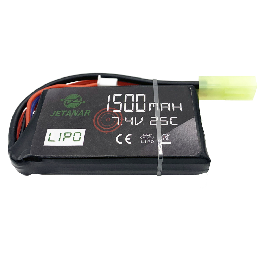 Li-Po 7.4V 1500mAh 25C Airsoft gun PEQ Micro battery