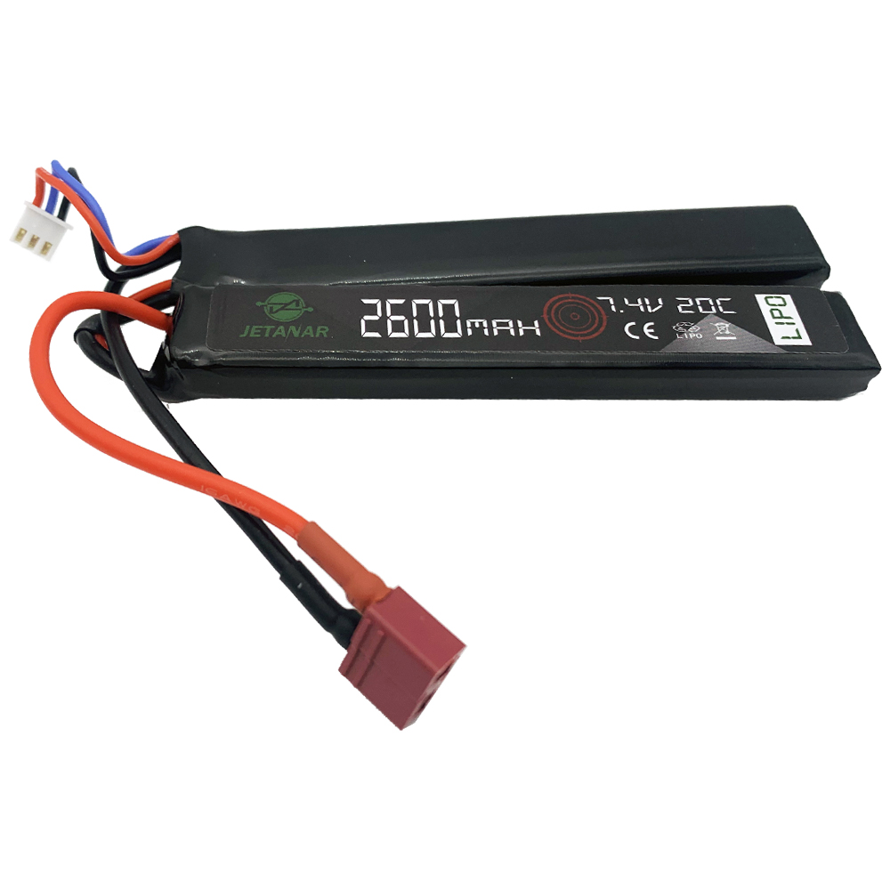 Li-Po 7.4V 2600mAh 20C Airsoft gun battery