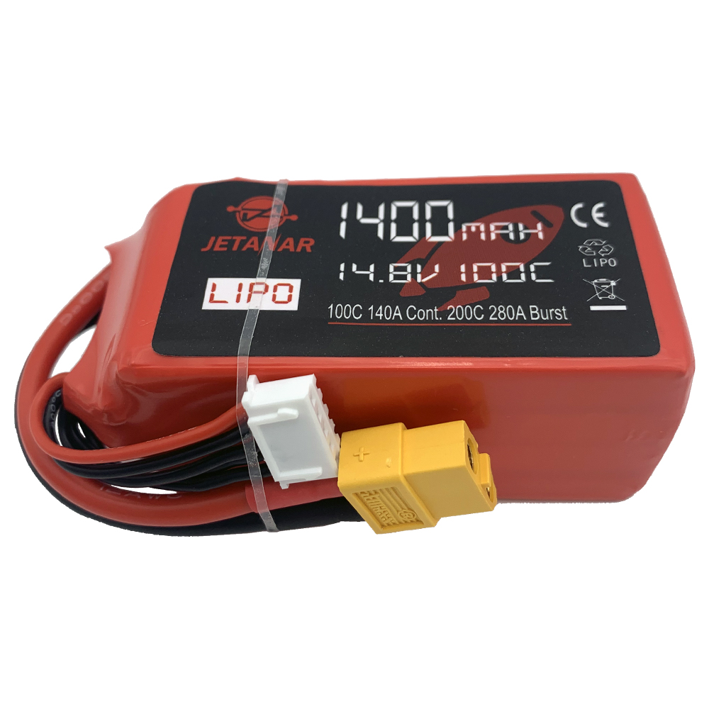 14.8V 1400mAh 100C Li-PO FPV Drone Battery