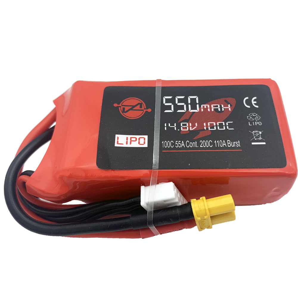 14.8V 550mAh 100C Li-PO FPV Drone Battery