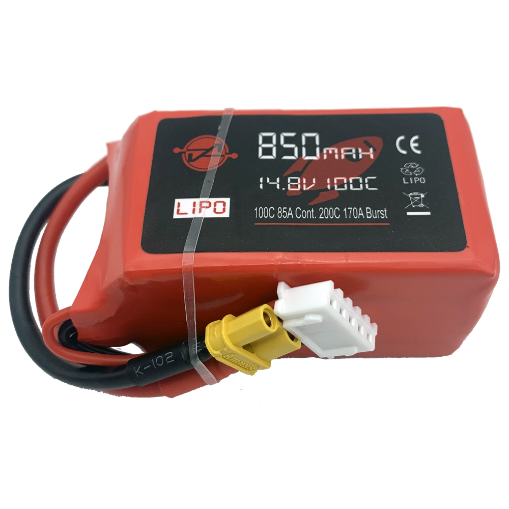 14.8V 850mAh 100C Li-PO FPV Drone Battery