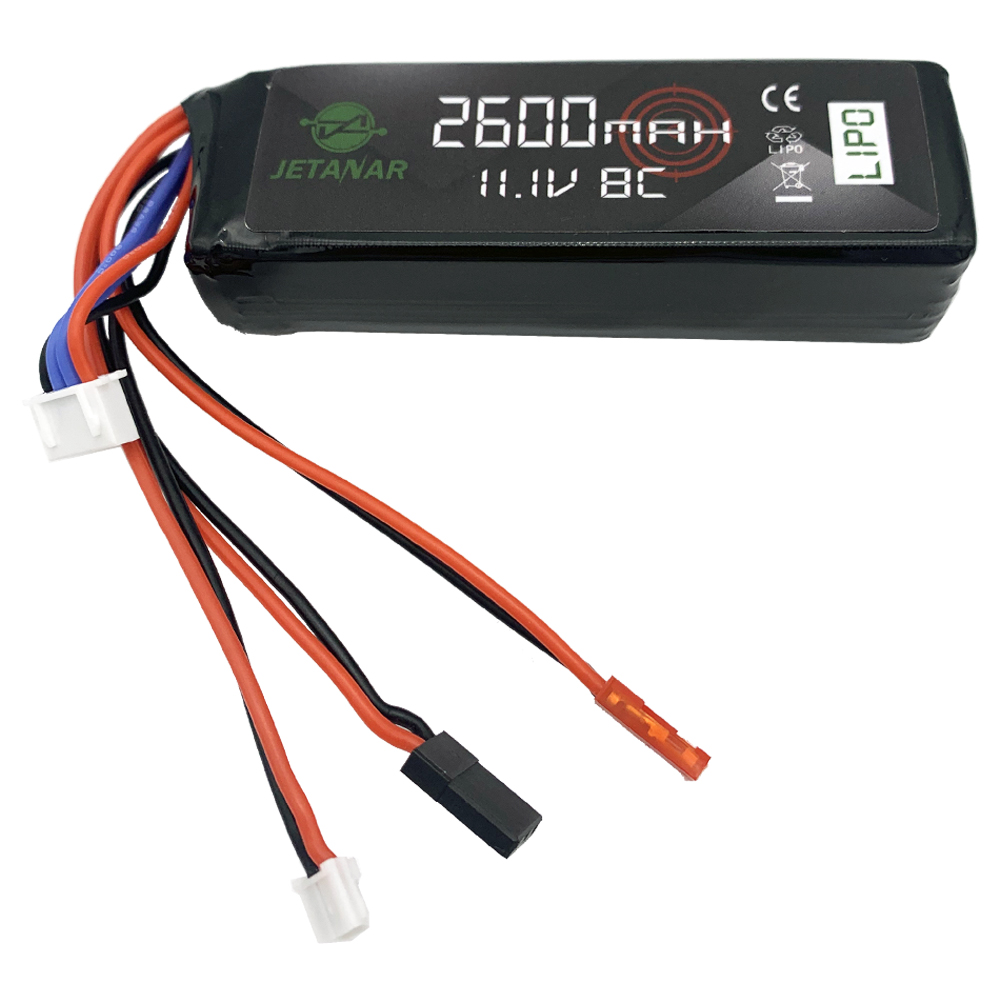 Li-Po 11.1V 2600mAh 8C receiver/transmiter battery